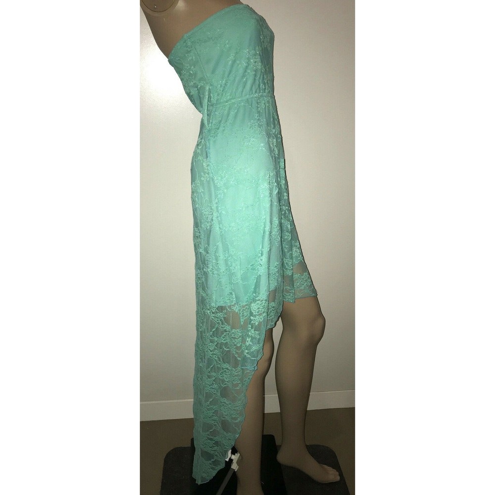 Rue 21 Blue Dress Lace Accent Full Length Womens Juniors Small
